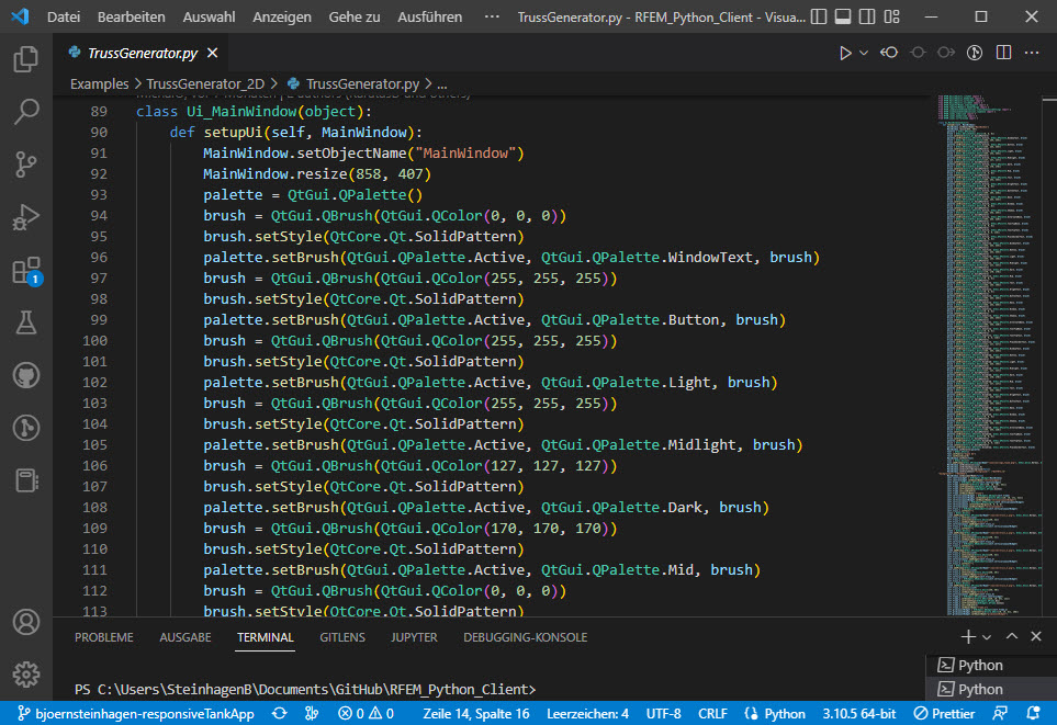 KB 001769 | Aplicações práticas utilizando Python e RFEM 6 | Gerador de treliças 2D