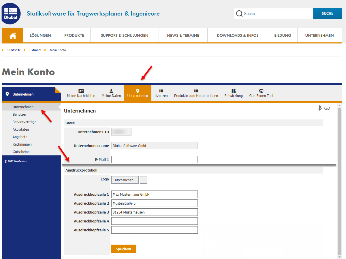 FAQ 005172 | É possível ajustar a disposição (por exemplo, o cabeçalho) no relatório de impressão no RFEM 6/RSTAB 9?