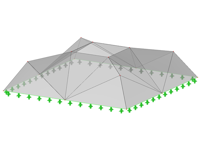 ID de modelo 504 | 034-FPC031 | Estrutura retangular dobrada piramidal