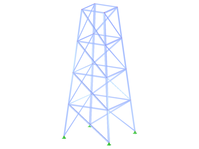 ID de modelo 2078 | TSR002-b | Torre triangulada