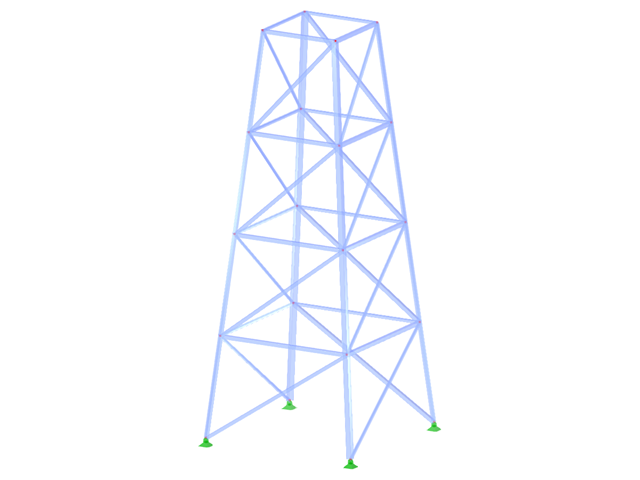 ID de modelo 2079 | TSR002-a | Torre triangulada