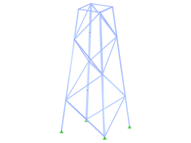 ID de modelo 2083 | TSR014-a | Torre triangulada