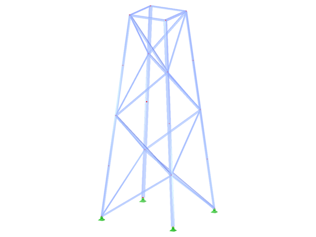 ID de modelo 2084 | TSR014-b | Torre triangulada