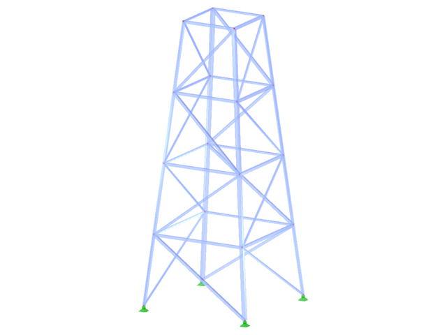 ID de modelo 2091 | TSR013-a | Torre triangulada