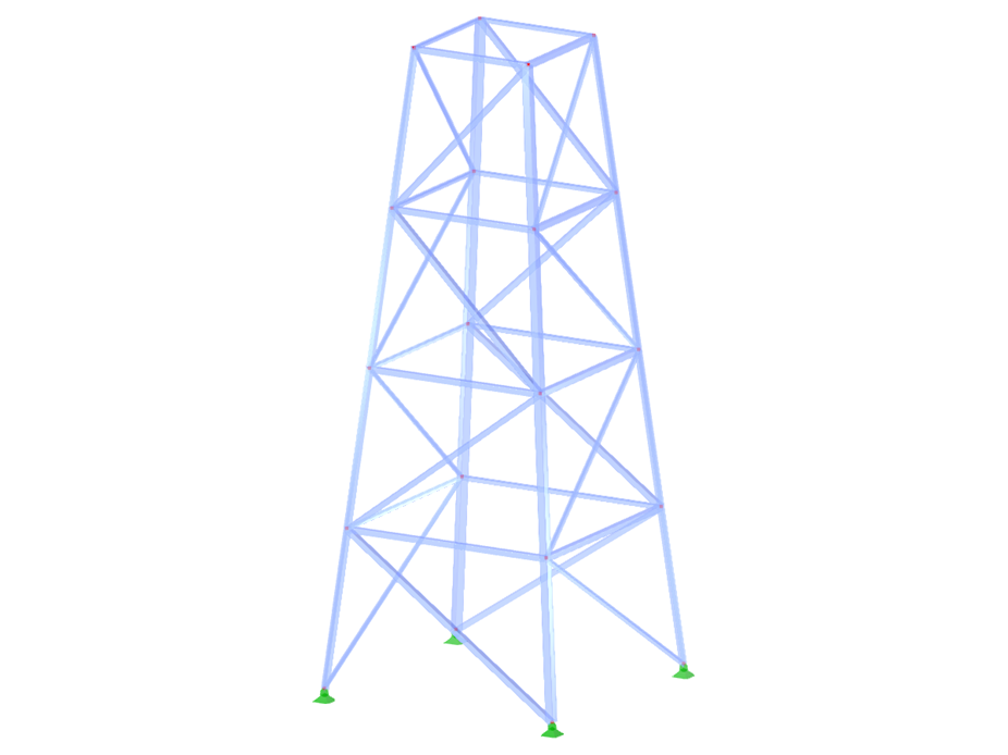 ID de modelo 2091 | TSR013-a | Torre triangulada
