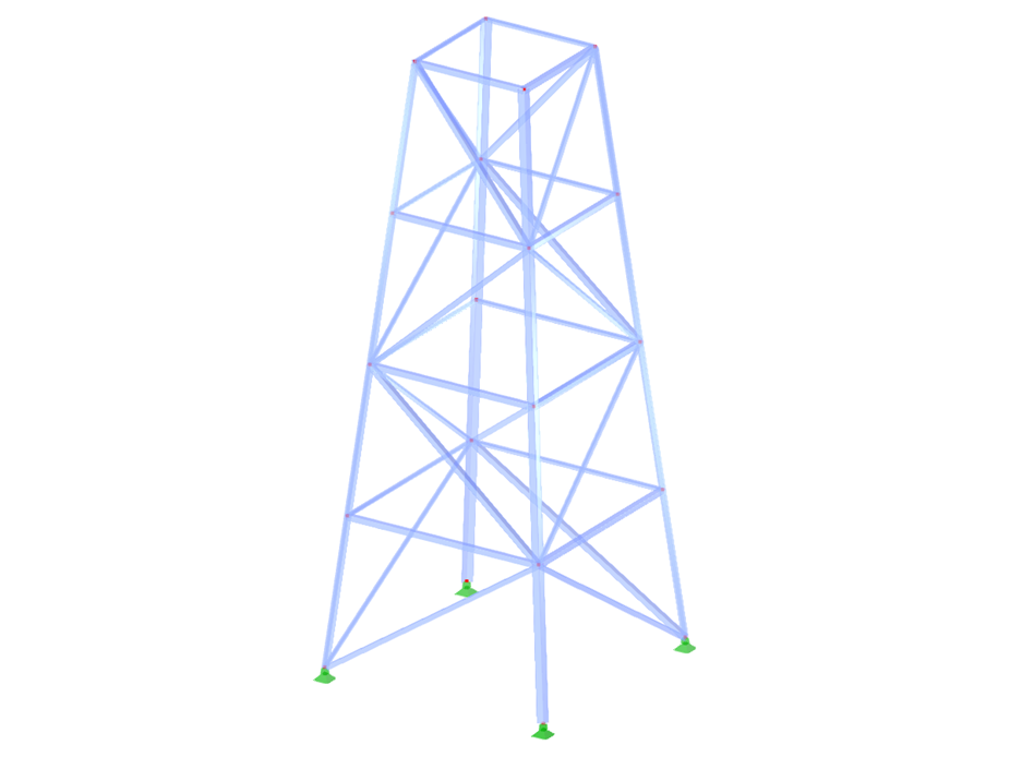 ID de modelo 2111 | TSR015-b | Torre triangulada