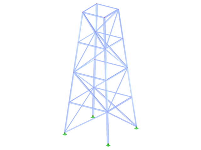 ID de modelo 2111 | TSR015-b | Torre triangulada