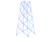 ID de modelo 2114 | TSR034-a | Torre triangulada