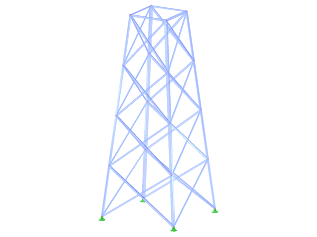 ID de modelo 2114 | TSR034-a | Torre triangulada