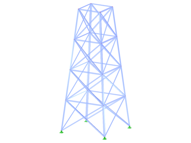ID de modelo 2116 | TSR035-a | Torre triangulada