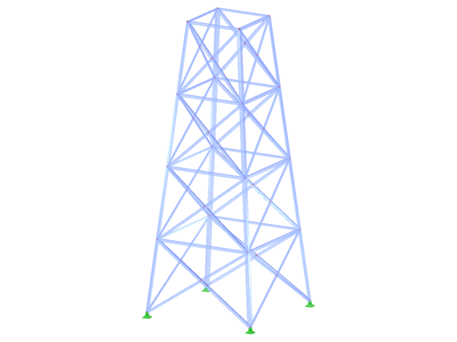 ID de modelo 2117 | TSR035-b | Torre triangulada