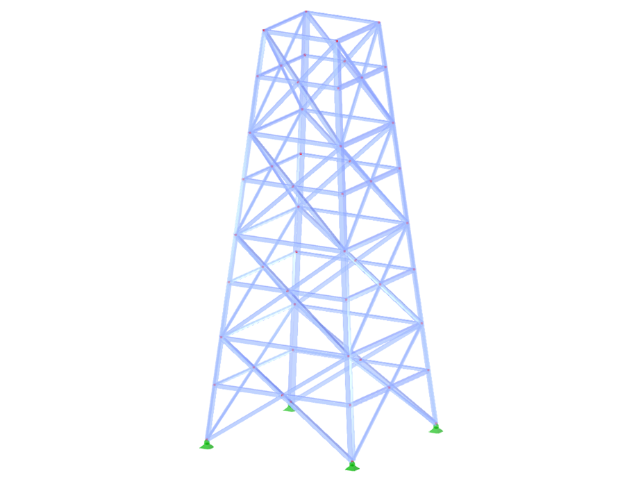 ID de modelo 2118 | TSR037 | Torre triangulada