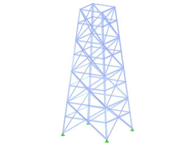 ID de modelo 2118 | TSR037 | Torre triangulada