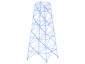 ID de modelo 2119 | TSR036 | Torre triangulada