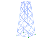 ID de modelo 2135 | TSR038-a | Torre triangulada