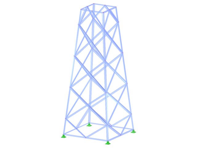 ID de modelo 2135 | TSR038-a | Torre triangulada