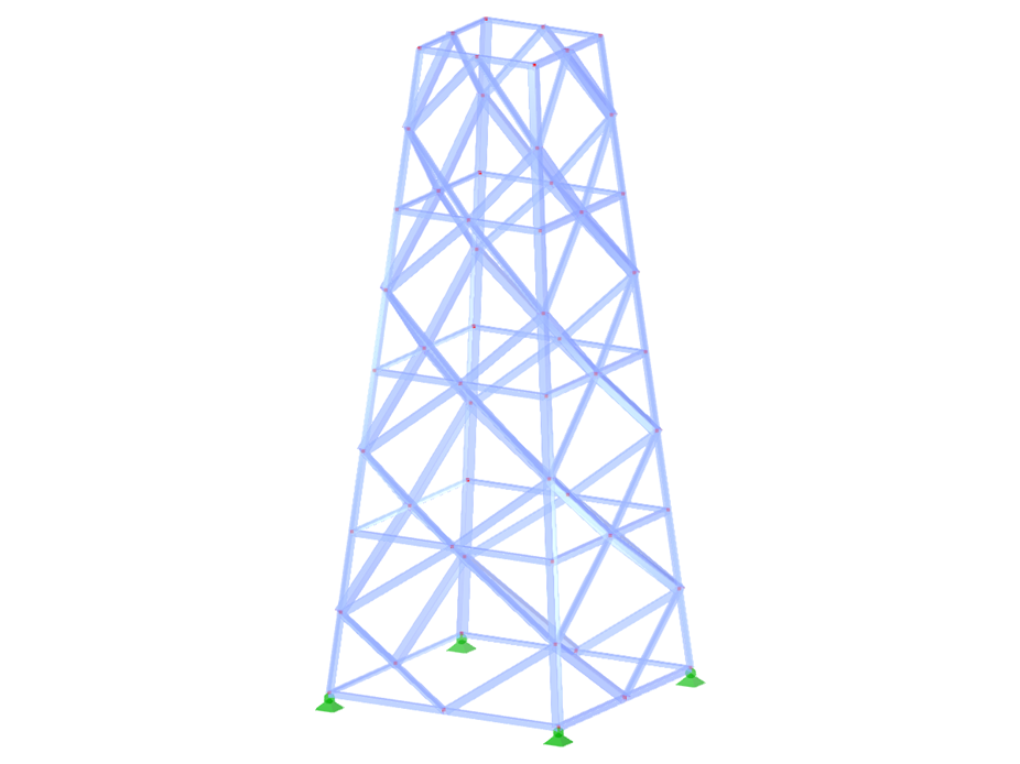 ID de modelo 2137 | TSR040 | Torre triangulada