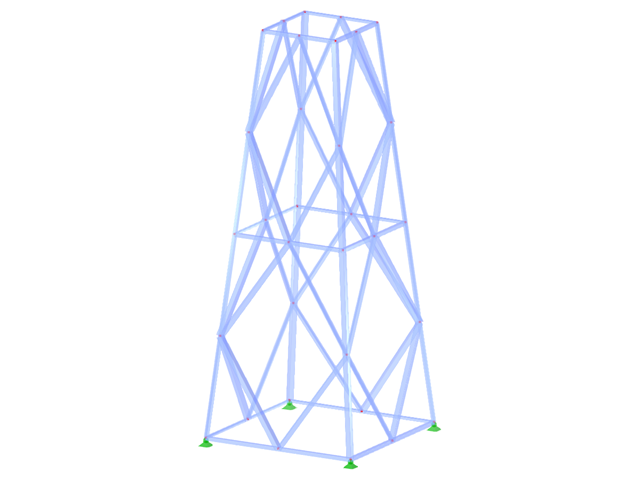 ID de modelo 2138 | TSR041 | Torre triangulada