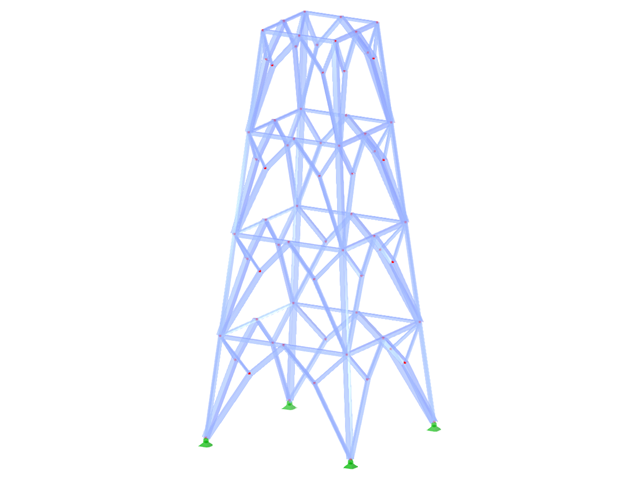ID de modelo 2225 | TSR052-b | Torre triangulada