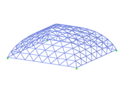 ID de modelo 3593 | TSC003 | Sistema de treliças para planos curvados singularmente