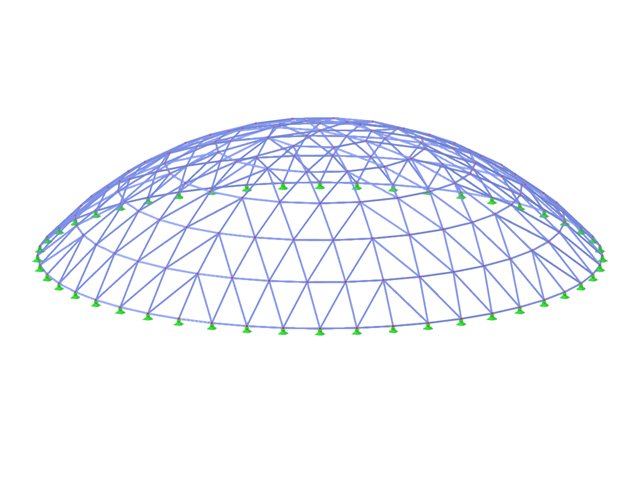 ID do modelo 3646 | TSC008 | Sistema reticulado para superfícies esféricas