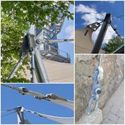 Pontos de detalhe da cobertura de membrana (© Ingenieurbüro Gisela Zündel)