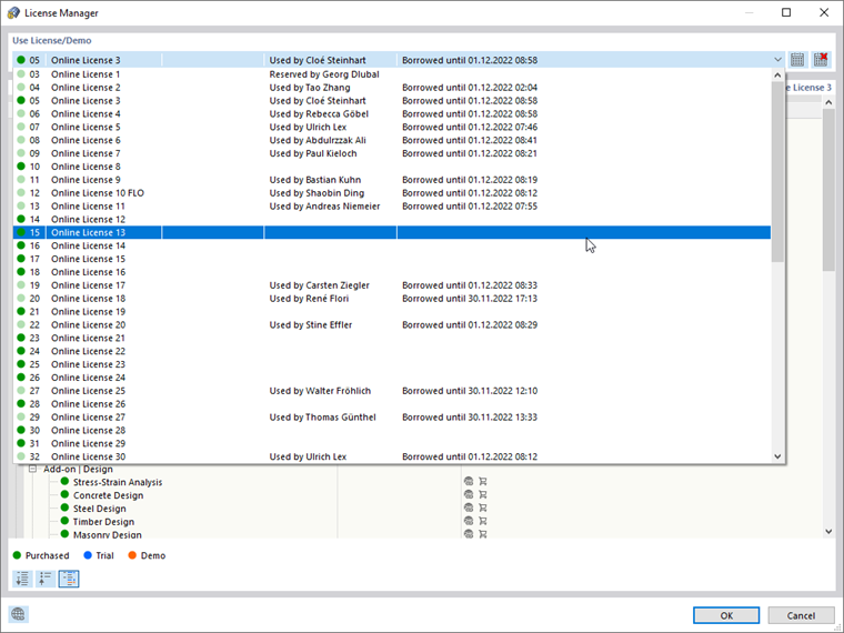 FAQ 005334 | Onde posso alterar a minha licença?