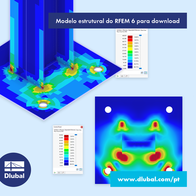 Modelo de análise estrutural do RFEM 6 para download