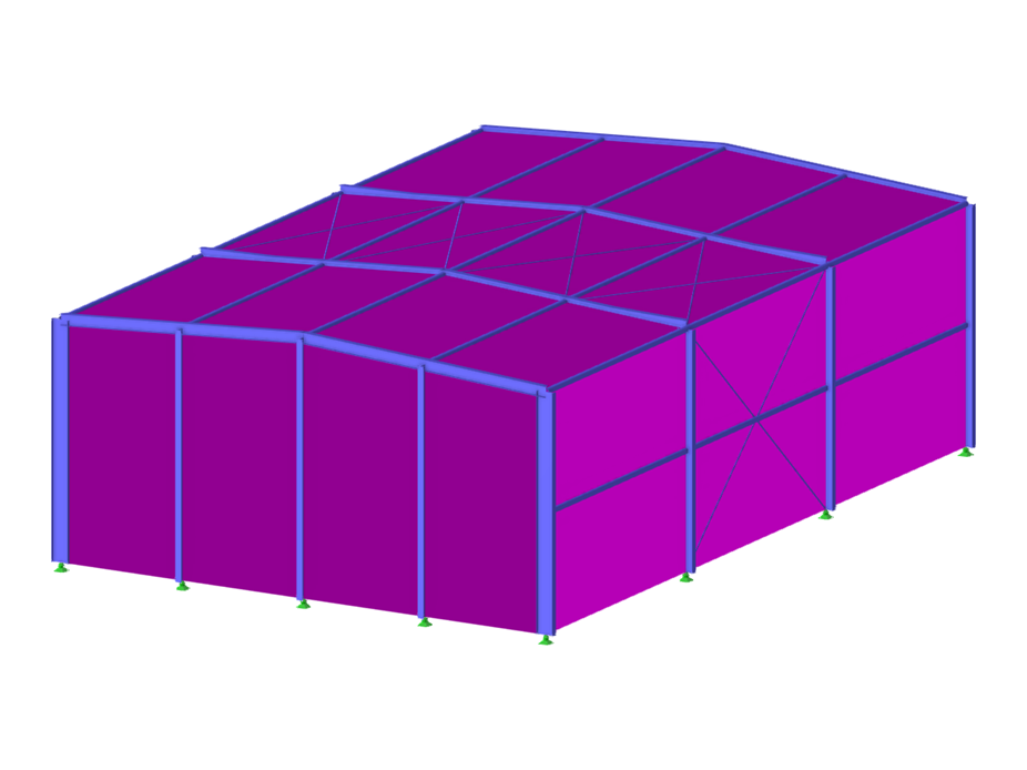 Modelo 003880 | Pavilhão de aço