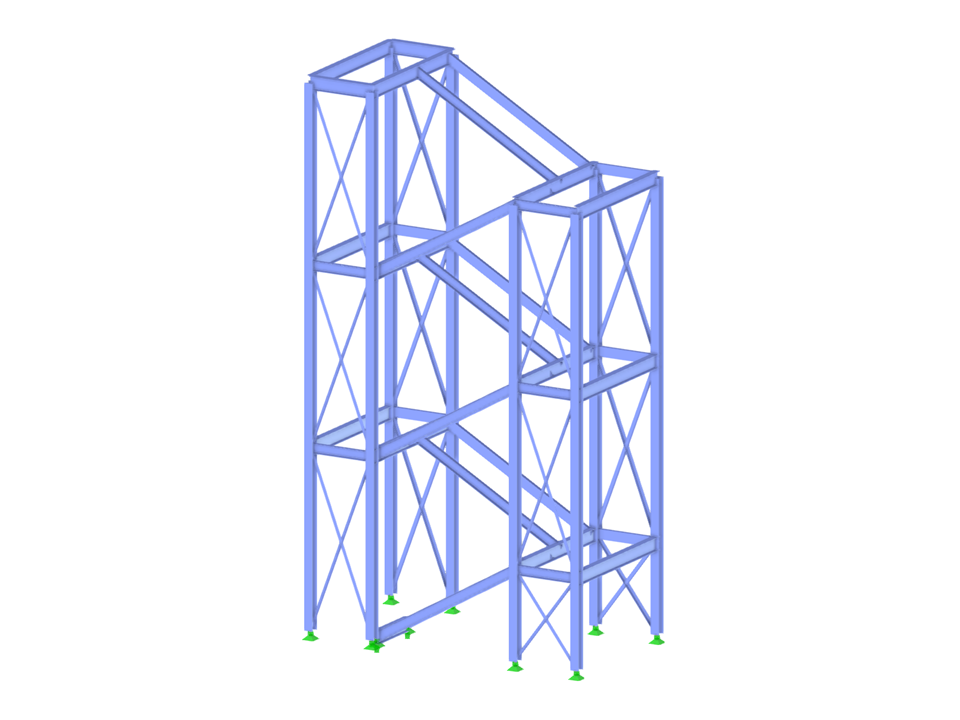 Torre de escadas em aço
