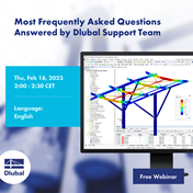 Perguntas mais frequentes respondidas pela equipa de apoio técnico da Dlubal