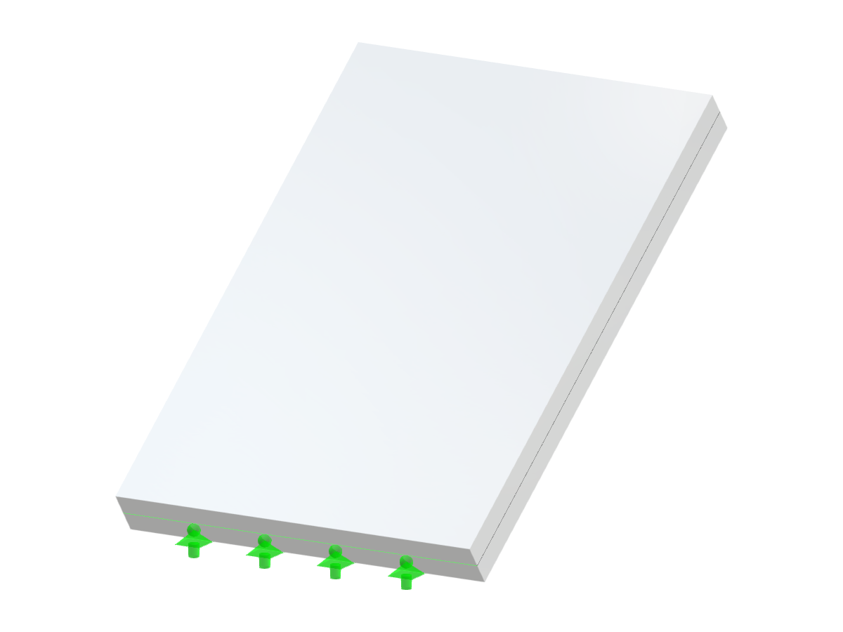 Modelo 3D de uma escada de um só lance em betão armado que demonstra a integridade estrutural e a eficiência do projeto.
