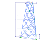 Modelo 002381 | TST063-b | Torre triangulada com parâmetros