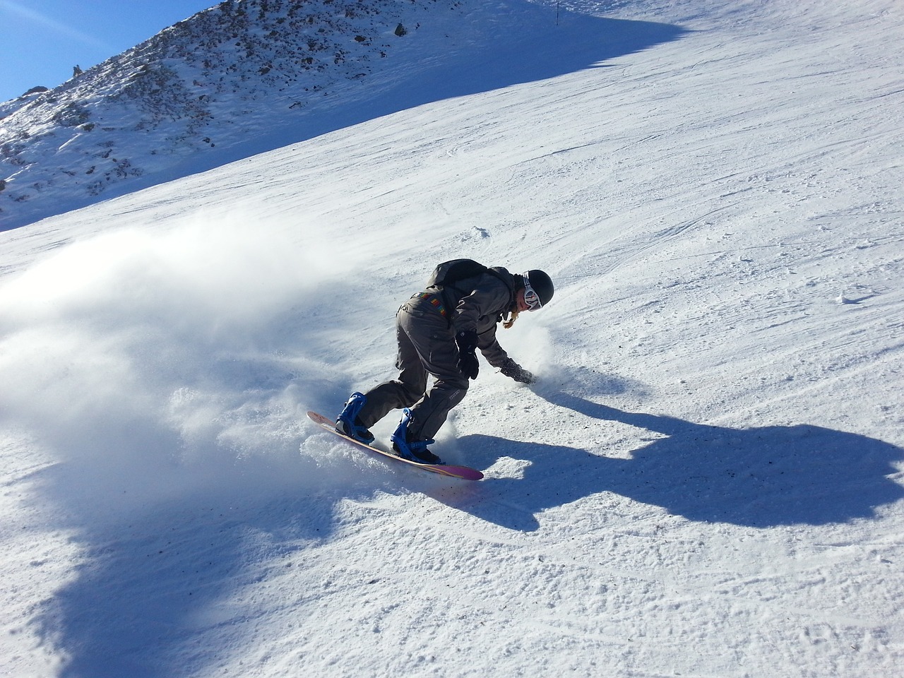 Snowboard nas encostas