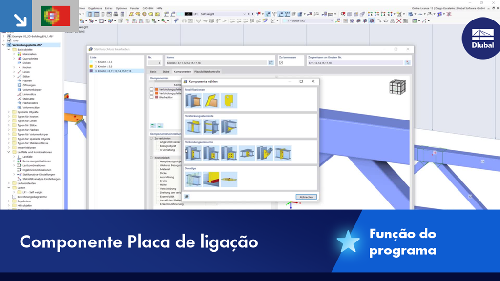 Detailansicht einer Verbindungsplatte, die die Struktur verstärkt.