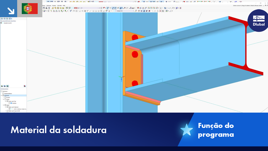 Grafische Darstellung der Materialparameter und Eigenschaften einer Schweißnaht.