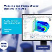 Modelação e dimensionamento de elementos de sólido no RFEM 6
