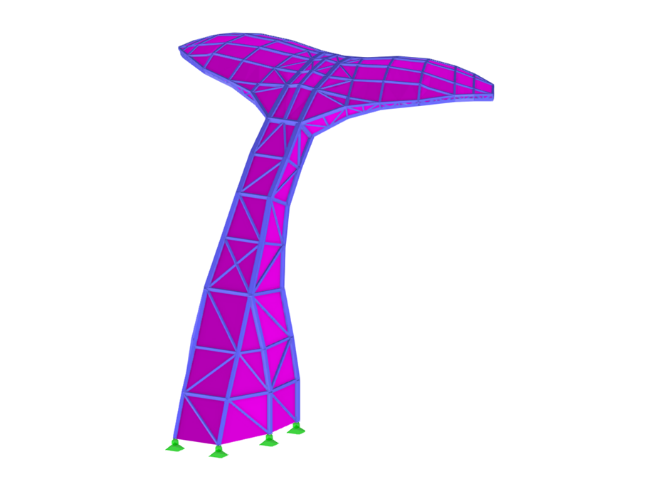 Modelo 004000 | Estrutura de cauda de baleia