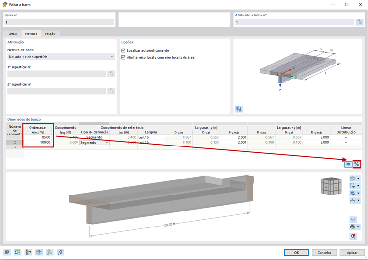 FAQ 005355 | Como é que posso modelar um elemento de nervura no RFEM 6?