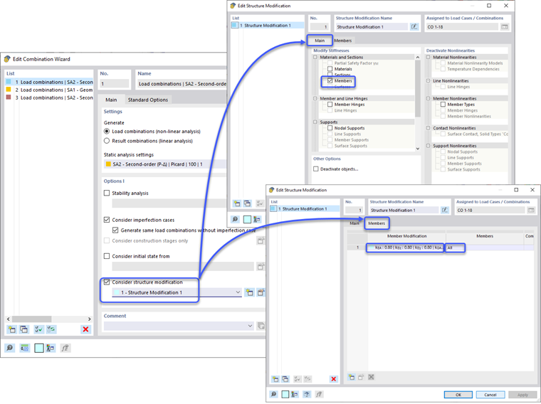 Reduções de rigidez