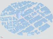 Construção de um modelo a partir de cima – estudo de caso AIJ: secção de cidade real com edifícios baixos Cidade de Niigata