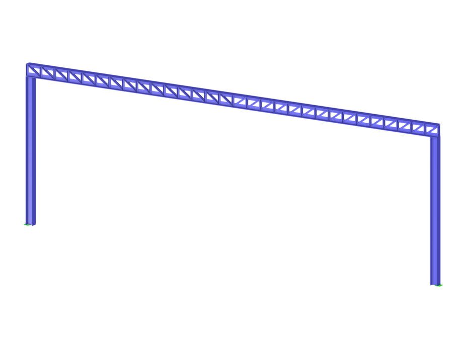 Modelo 004063 | Pórtico de portal com viga triangulada