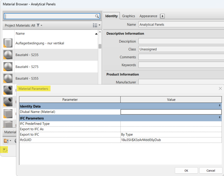 Nome Dlubal (Material)