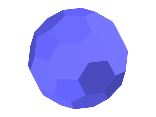 Modelo 004105 | Icosaedro truncado