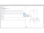 Definir modelo, carga e nó para importar a reação de apoio