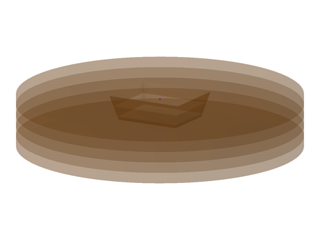 Modelo 003980 | FUP007 | Maciço de solo circular com fundação retangular