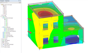 Visualização das barras resultantes em software de simulação ou modelação
