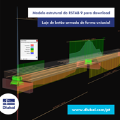 Modelo estrutural do RSTAB 9 para download