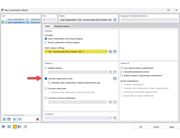 Visualização das imperfeições em combinações estruturais com o assistente de combinação.