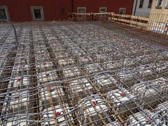 Laje de betão armado antes da betonagem | © Baumruck + Oswald